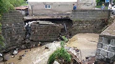 خسارت بارش رگباری باران به برخی شهرستان‌های گیلان