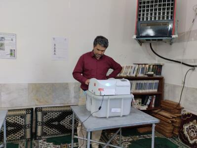 حضور مردم سوادکوه اولین دقایق رای گیری