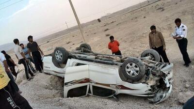 ۴ کشته و زخمی بر اثر واژگونی تویوتا / در خوزستان رخ داد