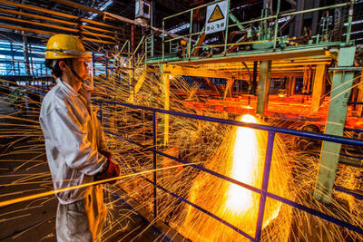افزایش صادرات فولاد چین سبب رونق سنگ آهن شد