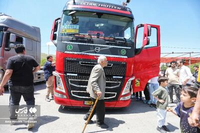 (تصاویر) نمایشگاه خودروهای سنگین و آفرود در همدان