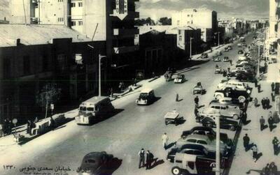 سفر به تهران قدیم؛ تصویری زیبا و خلوت از تقاطع کاخ در دهه چهل/ عکس