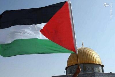عکس/ پرچم فلسطین در دانشگاه سوئیس