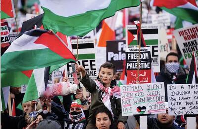 تداوم اعتراضات ضد اسرائیلی در شهرهای مختلف انگلیس/ ۳۰امین هفته حضور انگلیسی‌ها در حمایت از غزه