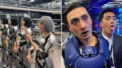 کارخانه ربات های انسان نمای چینی که به شکل ترساکی واقعی به نظر می رسند + ویدیو