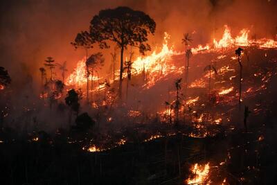 آتش‌سوزی گسترده در جنگل‌های کرخه