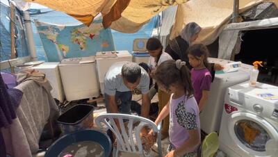 ابتکار جوان فلسطینی در راه اندازی لباسشویی خورشیدی در غزه - تسنیم