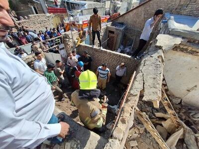 یک فوتی و ۲ مجروح در پی ریزش آوار ساختمانی در مشهد