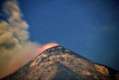 فوران آتشفشان سانتیاگیتو در گواتمالا