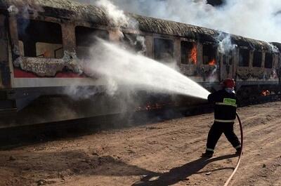 ماجرای آتش‌سوزی قطار هشتگرد تهران چه بود+جزئیات
