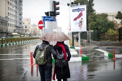 هوای «قابل قبول» تهران بارانی