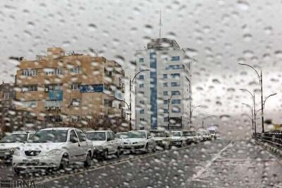 بارش باران در زاویه استان مرکزی