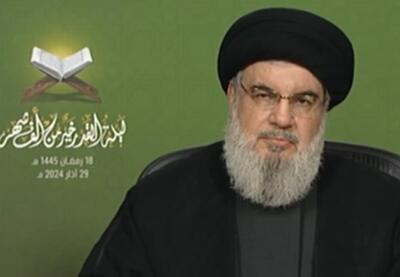 دبیرکل حزب الله: امروز اسرائیل در جهان به عنوان قاتل کودکان و زنان شناخته می‌شود
