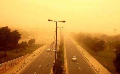 ادامه بارندگی و وضعیت نارنجی آلودگی هوا در سه شهر خوزستان
