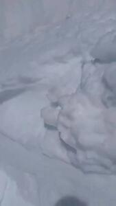 بارش عجیب برف چند متری در کوه خلیل ارومیه