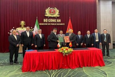 ایران و ویتنام تفاهم‌نامه همکاری‌های انتظامی امضا کردند
