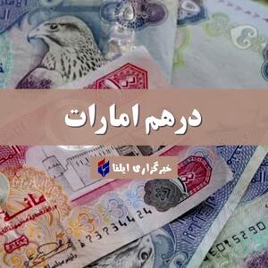 قیمت درهم امارات امروز سه شنبه ۲۵ اردیبهشت ۱۴۰۳ + جدول
