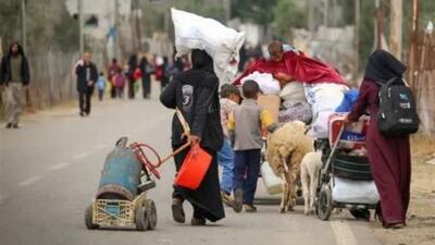 ۴۵۰‌هزار فلسطینی از رفح آواره شدند