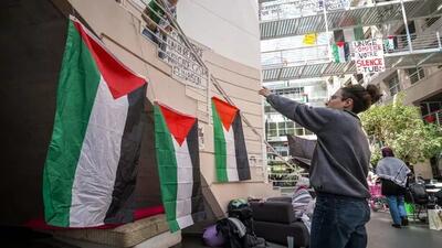 مداخله پلیس برای متفرق کردن جنبش دانشجویی حمایت از فلسطین در دانشگاه ژنو