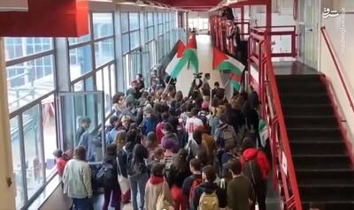 فیلم/ تجمع دانشجویان تورین ایتالیا در حمایت از غزه