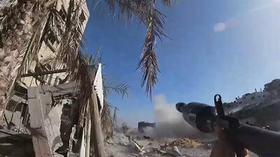 صحنه‌های درگیری سنگین مقاومت با نظامیان صهیونیست در شمال غزه+فیلم