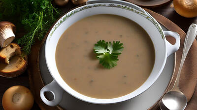 خواص سوپ مرغ و قارچ + طرز تهیه