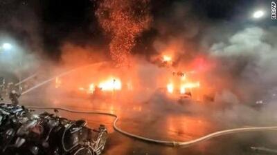 بازار مصری‌ها در استانبول در آتش سوخت