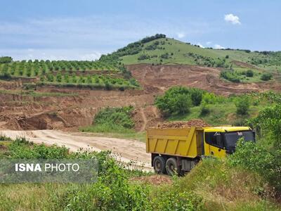 توقف برداشت بی‌رویه خاک از گردتپه روستای نصر آباد گرگان با حکم قضایی