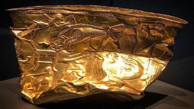 نمایش جام طلای حسنلو در موزه باستان شناسی ارومیه