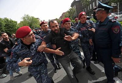 فیلم/ اعتراضات خیابانی در ارمنستان