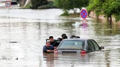 لحظه شروع سیلاب مرگبار در خیابان‌های مشهد