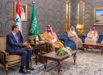 عکس / دیدار بشار اسد و ولی‌عهد سعودی در بحرین
