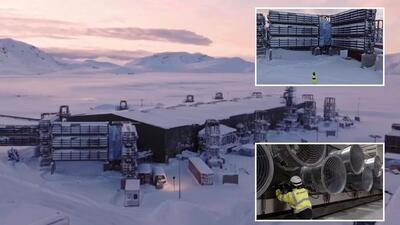 (تصاویر) ساخت نیروگاه عظیم مکش CO2 از هوا در ایسلند؛ گامی در راه مبارزه با تغییرات اقلیمی