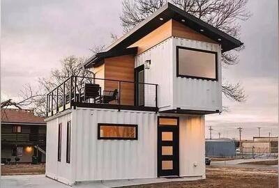 (تصویر) این خانه رویایی فقط با ۲ کانتینر ساخته شده است!