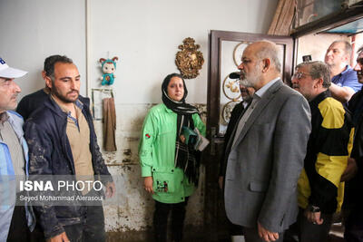 بازدید وزیر کشور از مناطق سیل‌زده مشهد