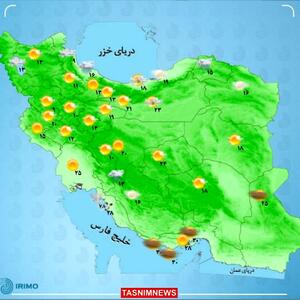 تداوم فعالیت سامانه بارشی در کشور | آخر هفته کدام استان ها بارانی است؟ + نقشه