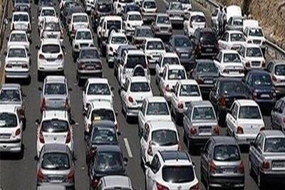 وضعیت جاده‌ها /  ترافیک سنگین صبحگاهی در آزادراه کرج - تهران
