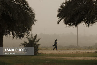 وقوع رگبار و خیزش گرد و خاک در خوزستان