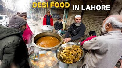 غذای خیابانی پاکستانی؛ پخت و سرو کله پاچه به روشی ۵۰ ساله (فیلم)