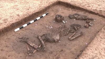 کشف اسکلت ۶۸۰۰ ساله متعلق به یک شهردار