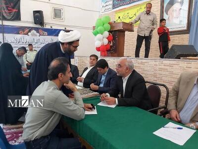 دادستان عمومی و انقلاب مرکز استان فارس در مصلی نماز جمعه شهر داریون با مردم دیدار کرد