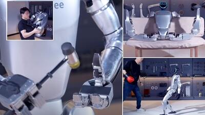 تست های عجیب شرکت چینی برای نمایش توانایی های ربات انسان نمای G1 + ویدیو