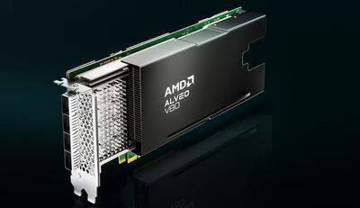 آغاز تولید انبوه شتاب‌دهنده محاسباتی Alveo V80 شرکت AMD