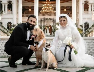 عکس/ استایل سر سنگین نوید محمدزاده در عروسی شیدا خلیق