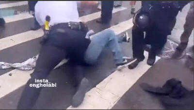 ضرب و شتم حامیان فلسطین در بروکلین توسط پلیس نیویورک