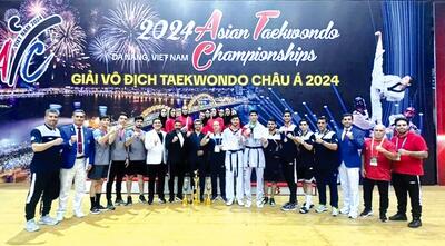 تیم ملی تکواندو برای پنجمین‌بار قهرمان آسیا شد