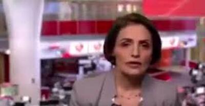 بغض مجری بی‌بی‌سی هنگام اعلام خبر شهادت رئیسی