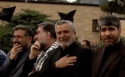 (ویدئو) گریه اعضای کابینه در مراسم استقبال از پیکر شهید ابراهیم رئیسی