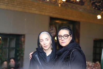 حضور شبنم مقدمی در مراسم ختم مادر لیلا حاتمی | تصاویر