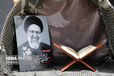 برافراشتن بیرق عزای حسینی بر فراز مرکز پایش تالاب بامدژ به مناسبت شهادت رئیس جمهور